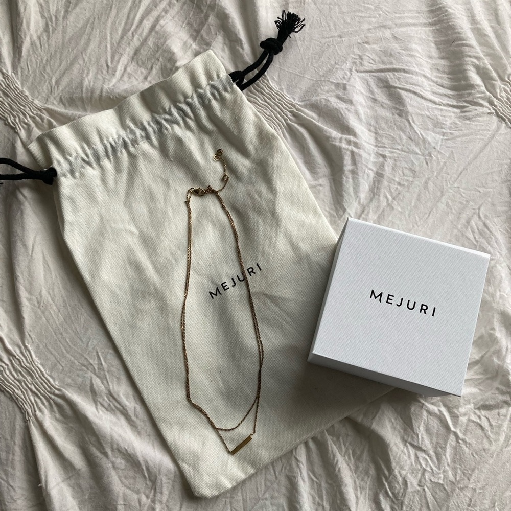 Mejuri Layered Bar Necklace